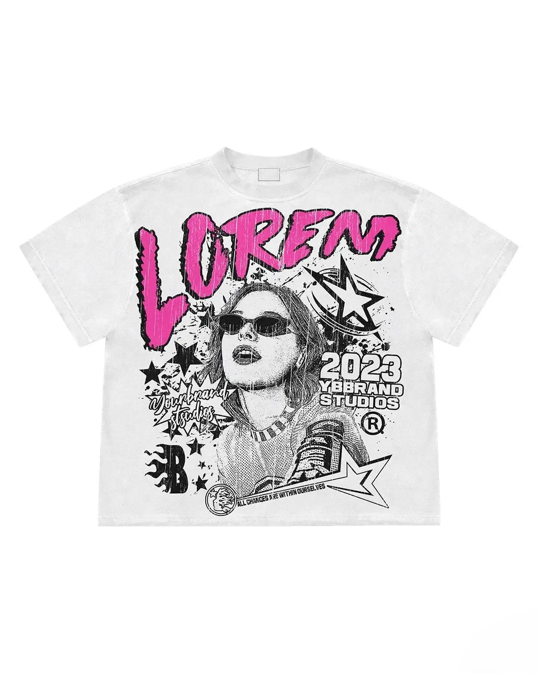 Oversized logo Tee-D606 | Inspanda