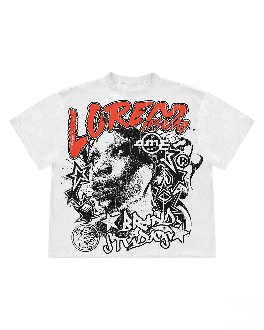 Oversized logo Tee-D606 | Inspanda