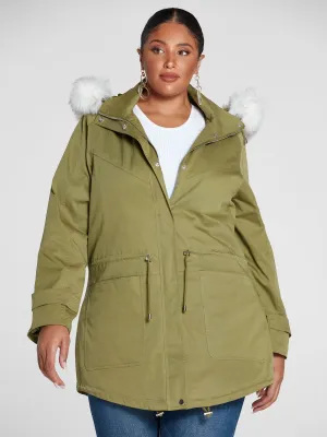 Paige Faux Fur Lined Anorak Coat