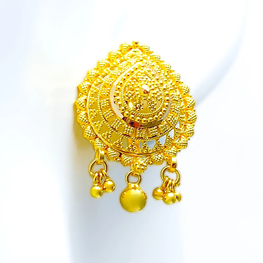 Palatial Drop 22k Gold Earrings