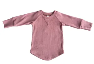 Pale Brick Ribbed Top