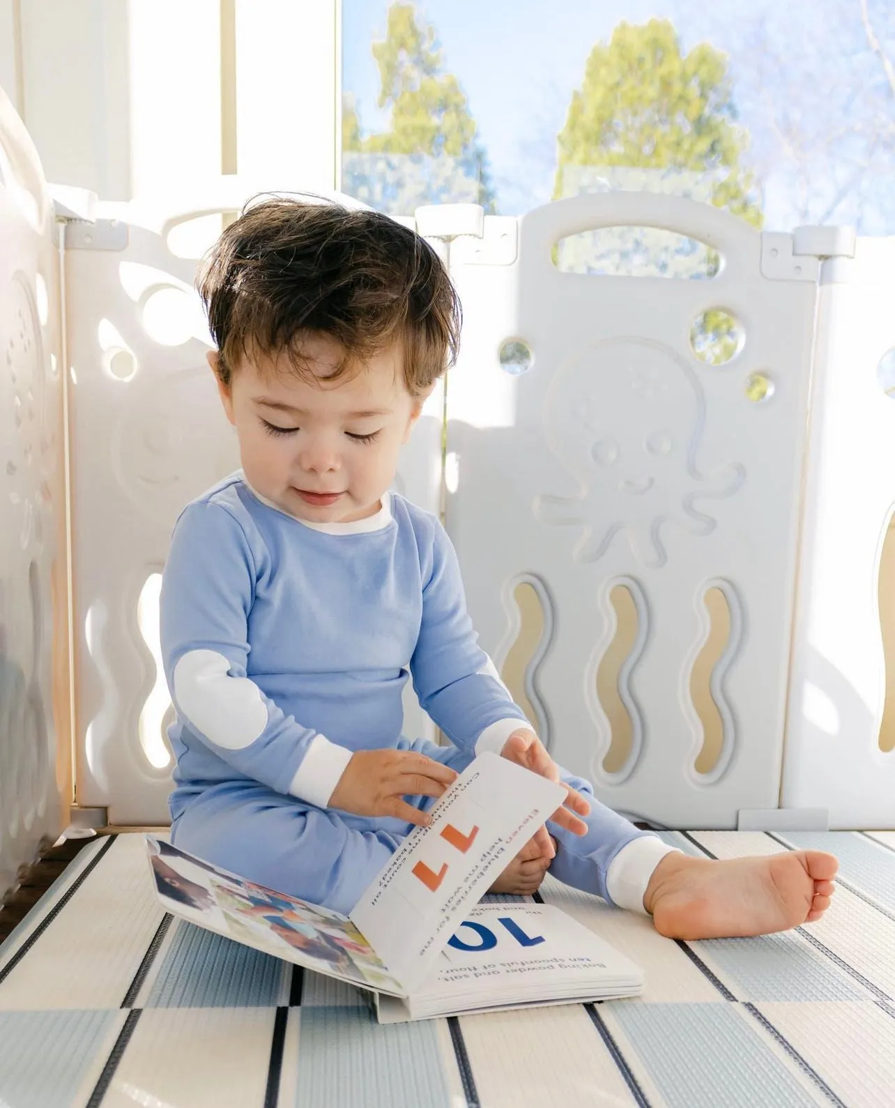 Palmer Pima Jammies -- Denim