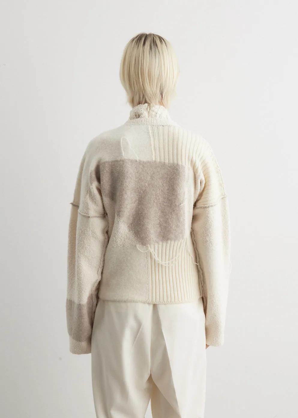 Patchwork Waisted Sweater
