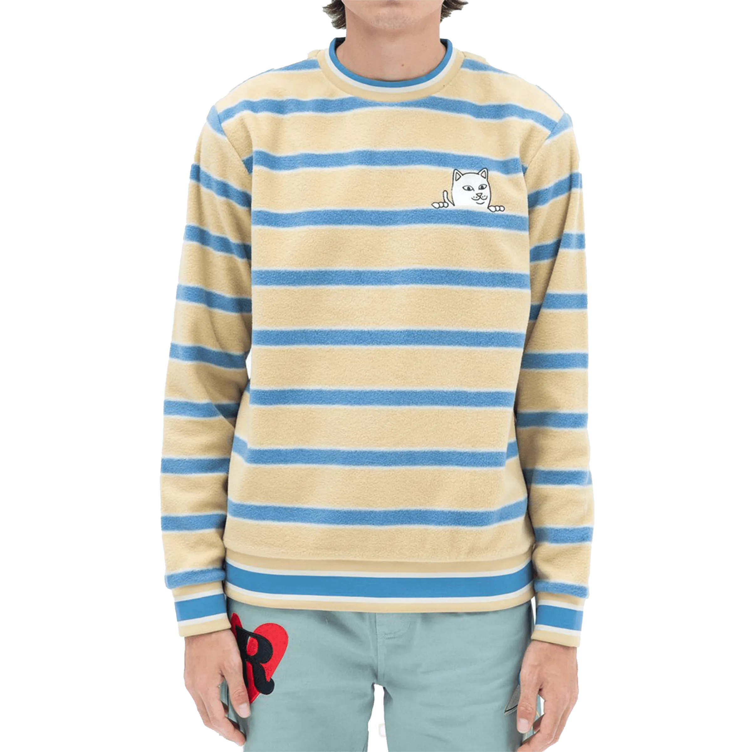 Peeking Nermal Brushed Fleece Crewneck