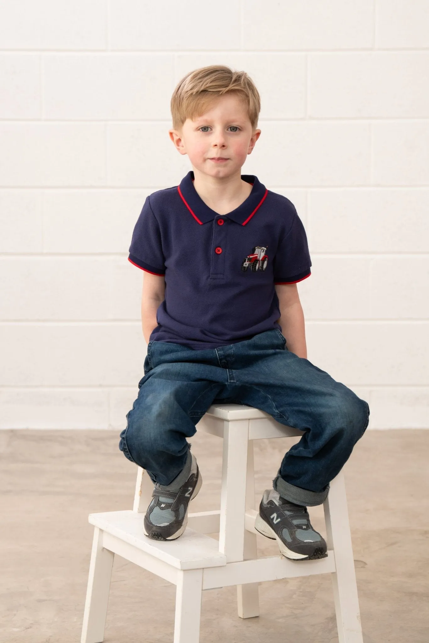 Pier Short Sleeve Polo Shirt - Red Tractor