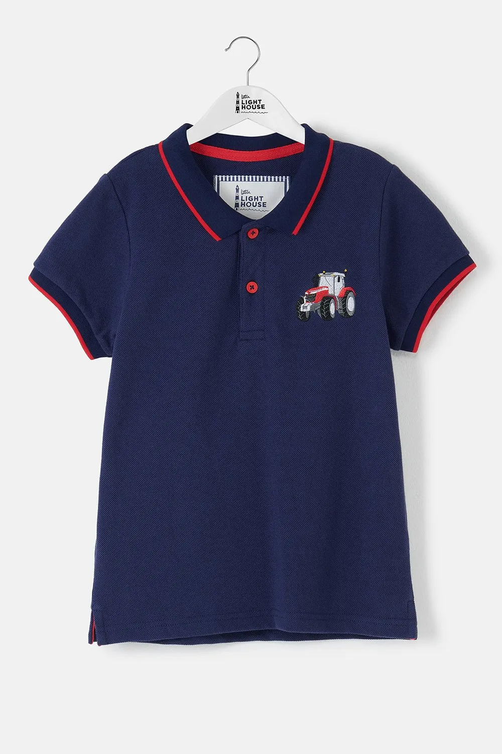 Pier Short Sleeve Polo Shirt - Red Tractor