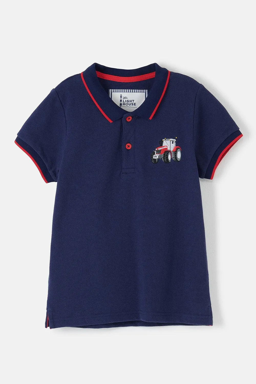 Pier Short Sleeve Polo Shirt - Red Tractor