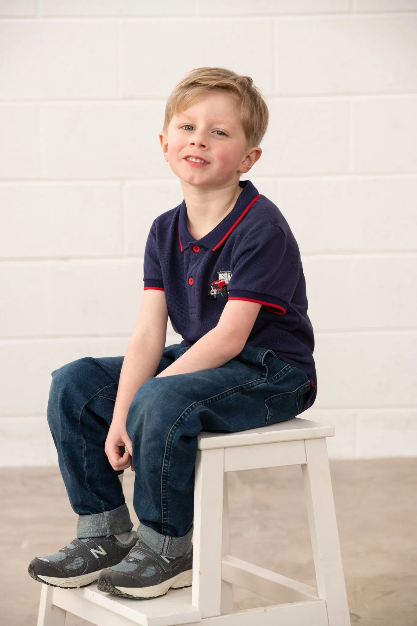 Pier Short Sleeve Polo Shirt - Red Tractor