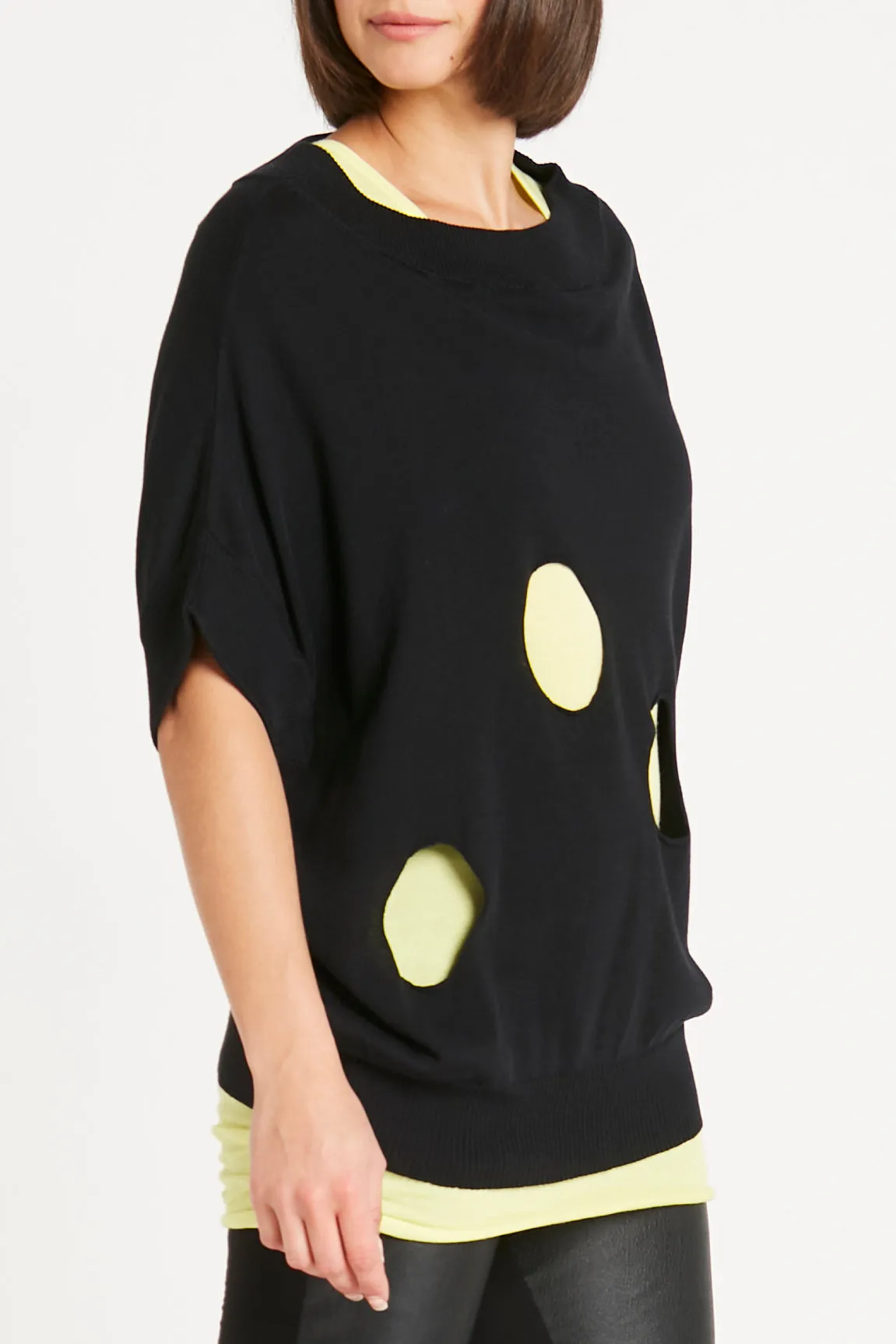 Pima Cotton Round Out Boatneck Sweater