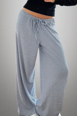 Piper - Soft Striped Lounge Pants for Woman