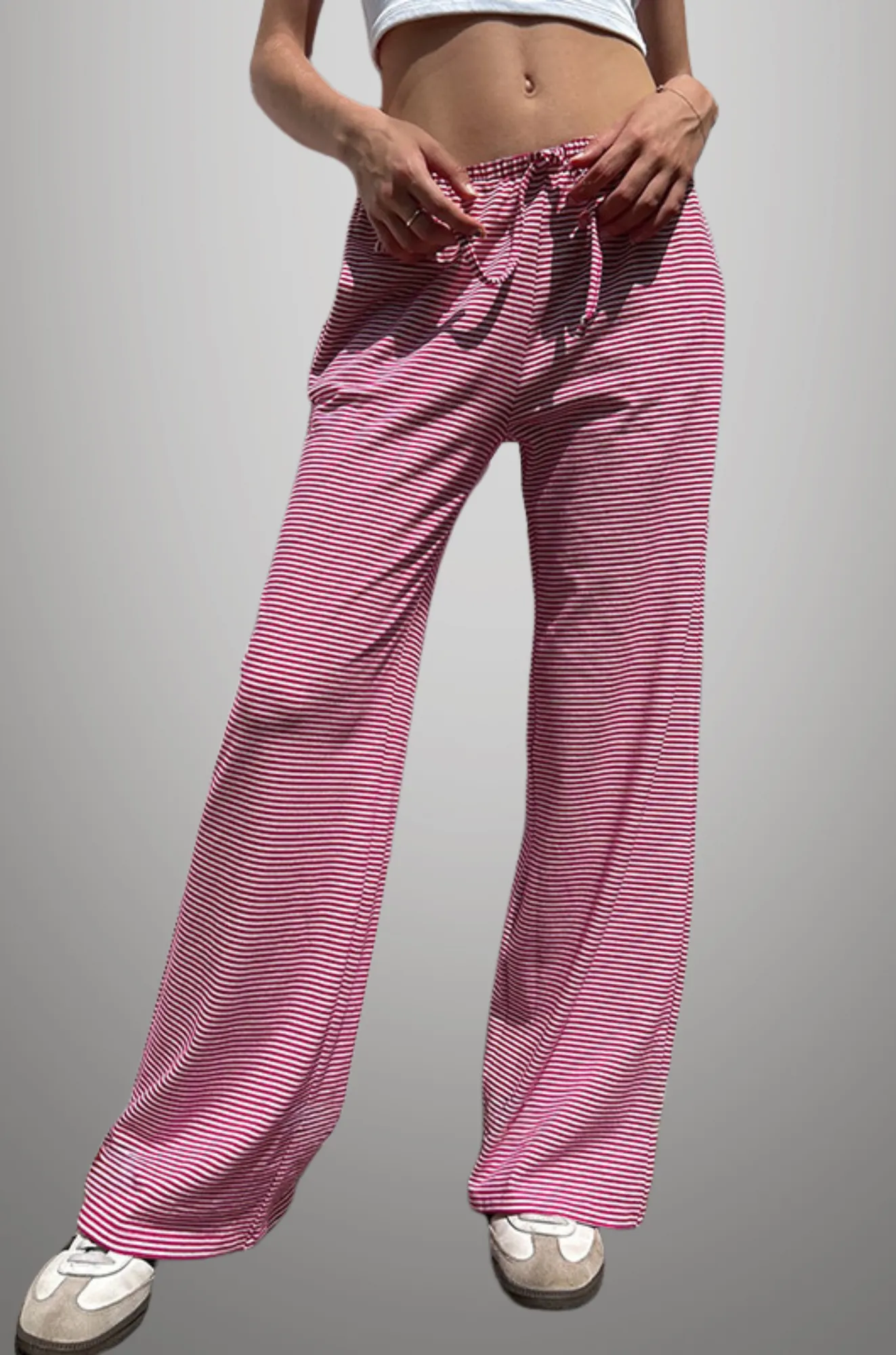 Piper - Soft Striped Lounge Pants for Woman