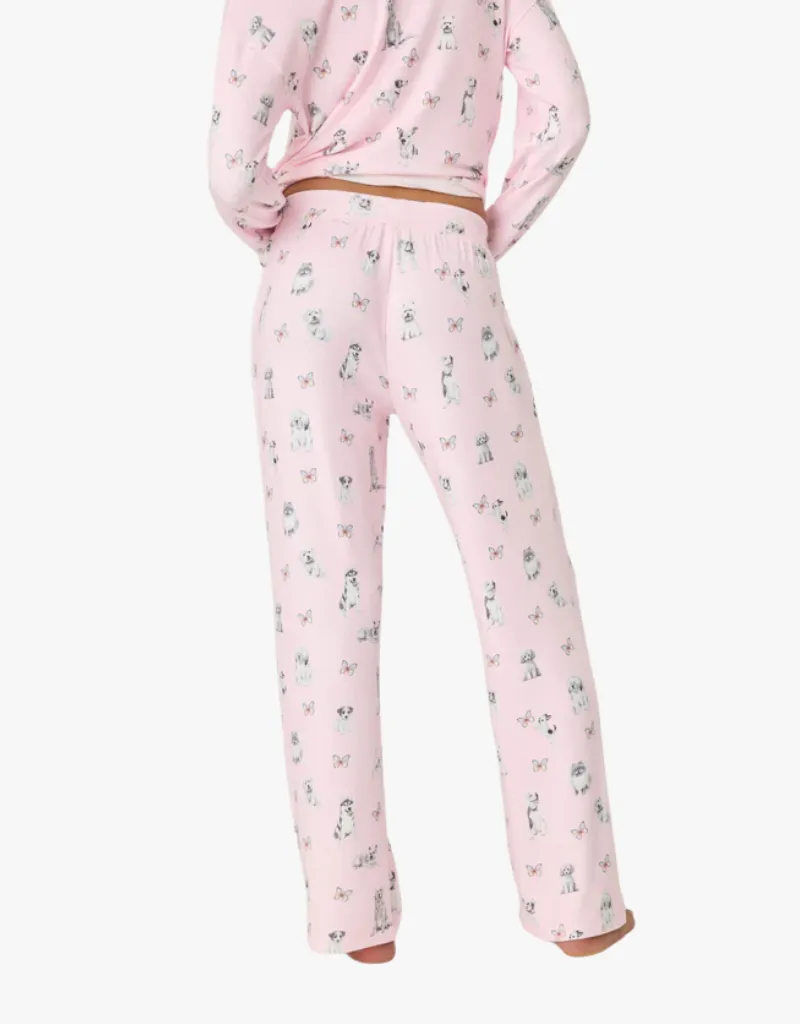 P.J Salvage Butterfly Grove Lounge Pants Pink Tint