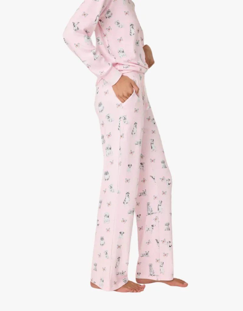 P.J Salvage Butterfly Grove Lounge Pants Pink Tint