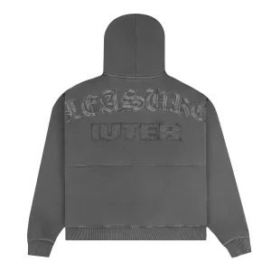 Pleasures x IUTER Men Marco Hoodie Charcoal