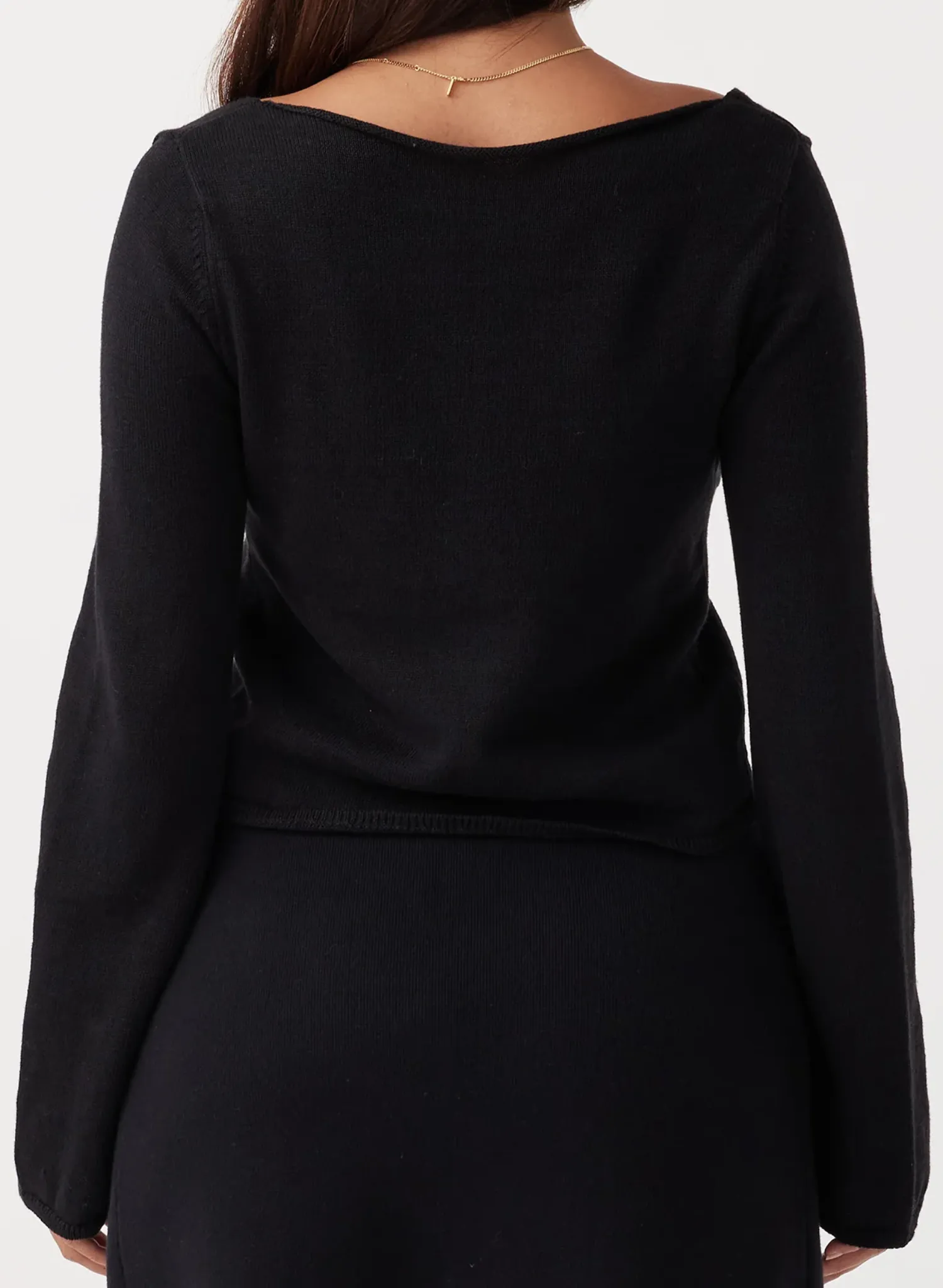 Poppy Long Sleeve Top - Black
