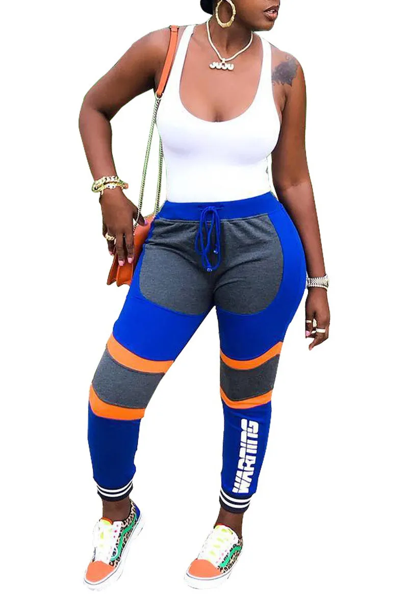 PQ3309 Graphic Fitted Sweatpants