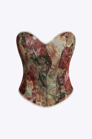 Primrose - Chic Contrast Jacquard Strapless for Women Tube Top