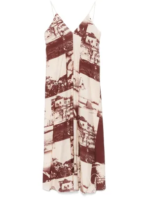 Printed long dress