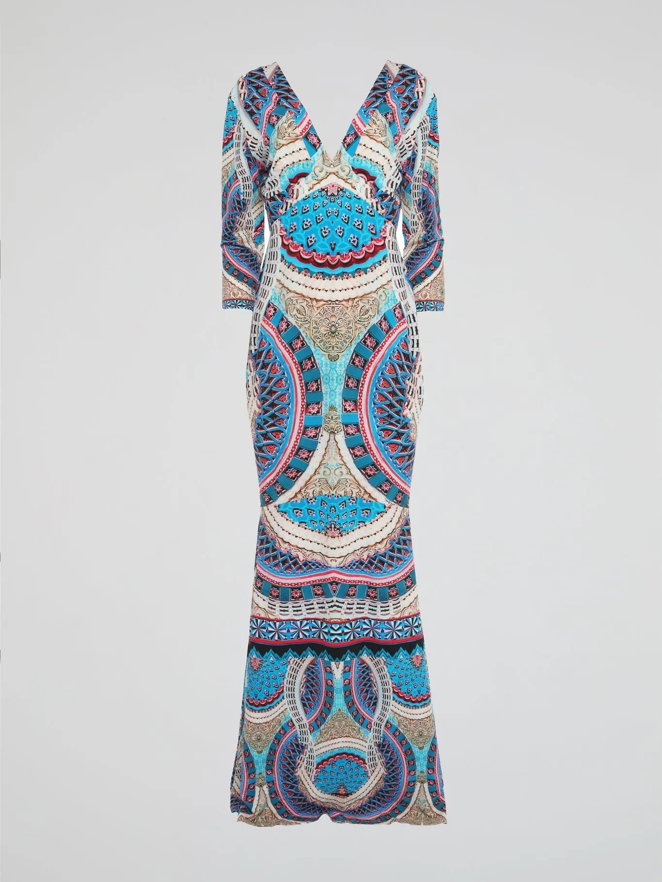 Printed Mermaid Dress