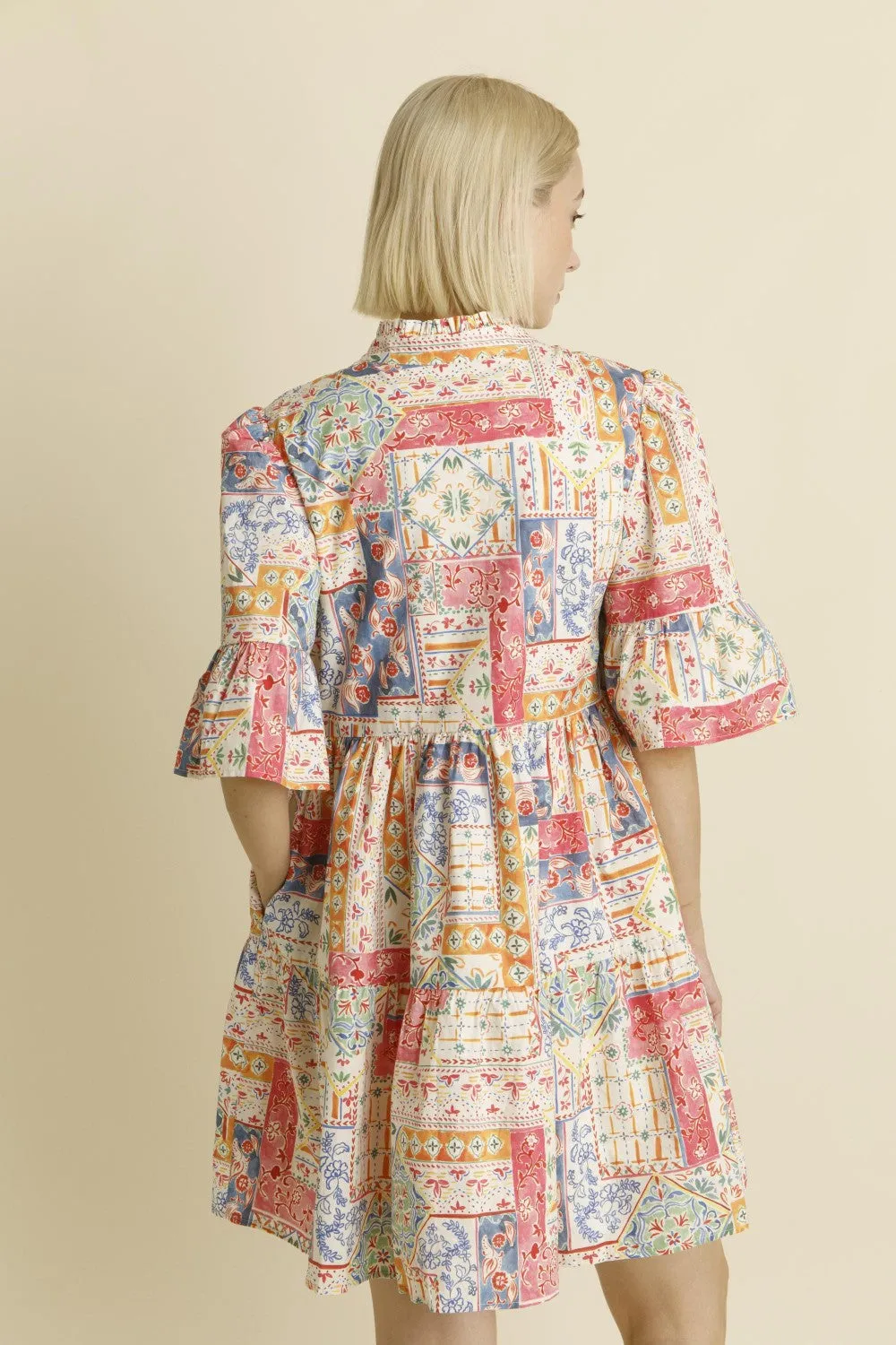 PRINTED MINI DRESS