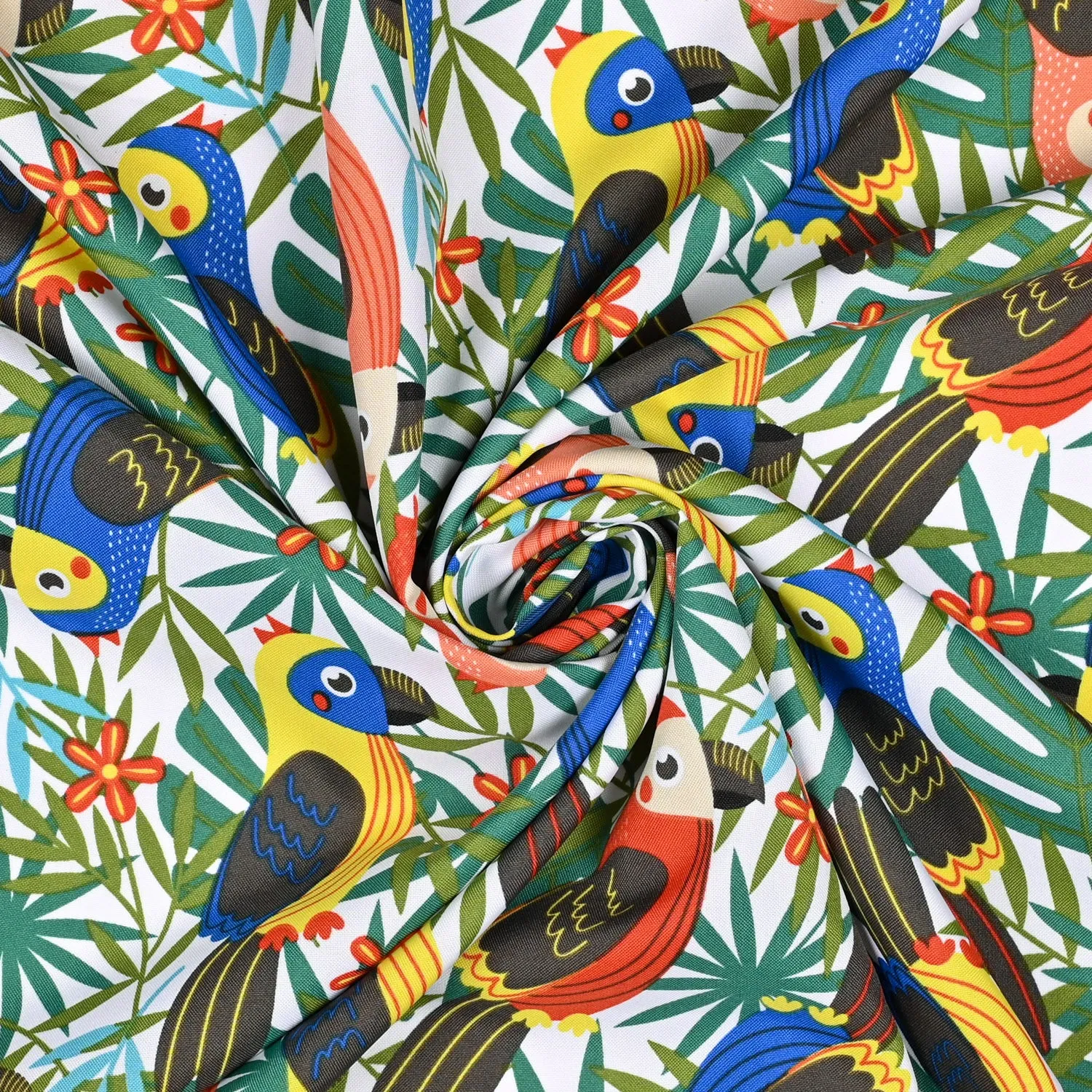 Printed Mini Matt Parrot Party Cobalt