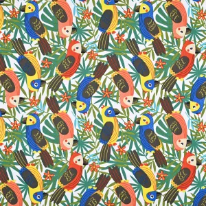 Printed Mini Matt Parrot Party Cobalt