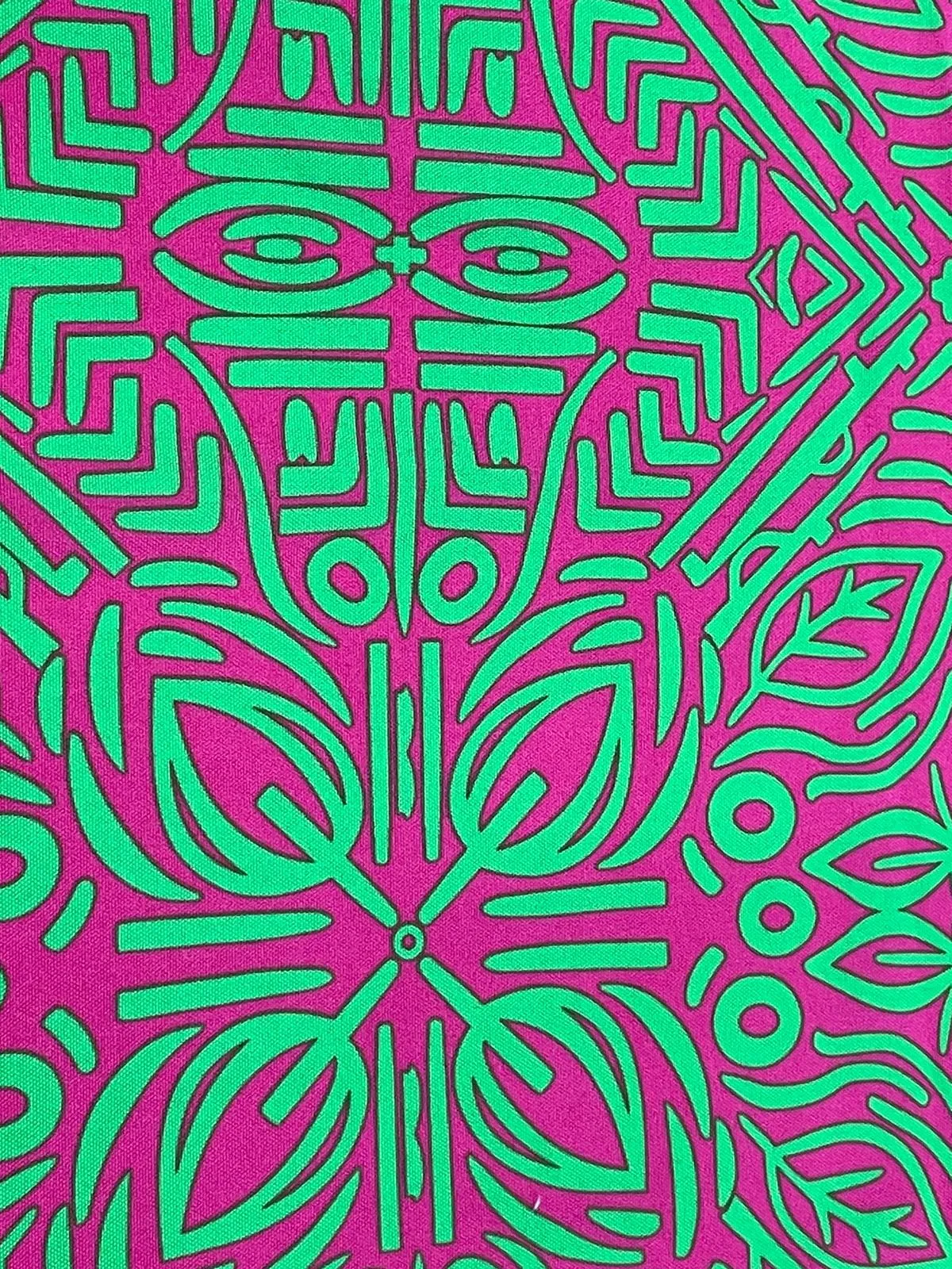 Printed Mini Matt Pink\Green