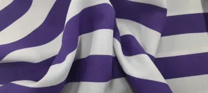 Printed Mini Matt White/Purple Stripe