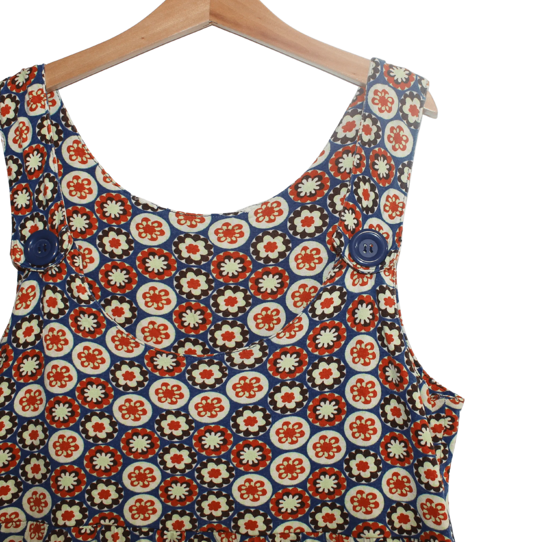 Printed Pinafore Dress