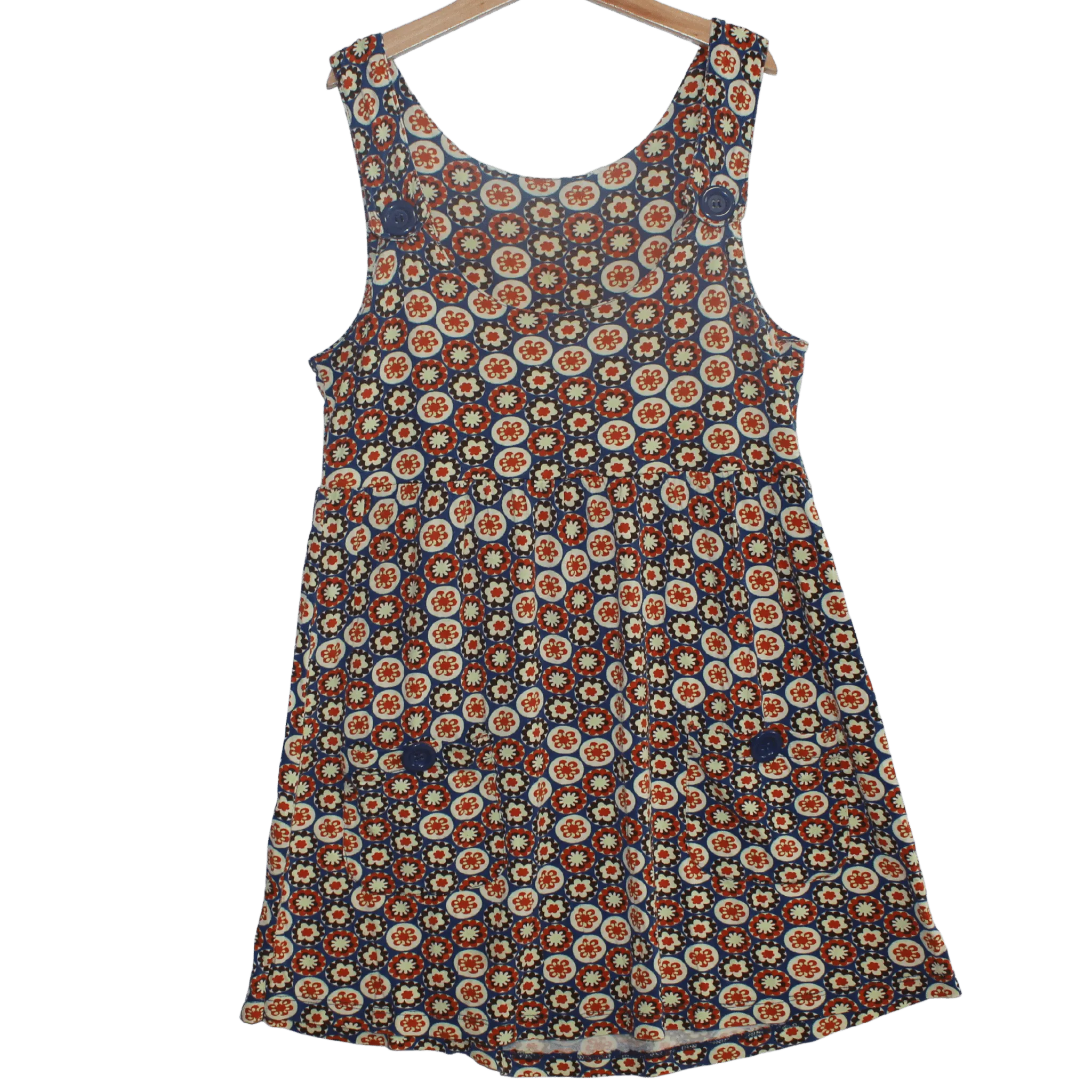 Printed Pinafore Dress