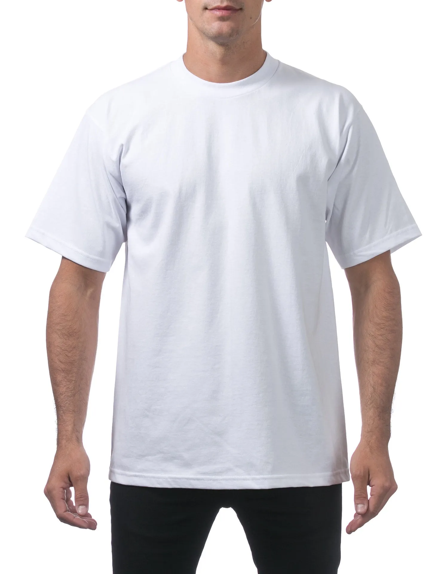 Pro Club Men's Heavyweight Short Sleeve Tee - WHITE