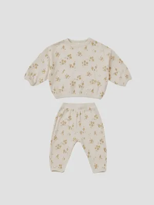 Quincy Mae - Waffle Slouch Set - Honey Flower