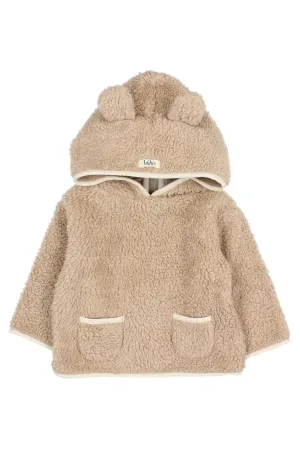 "Barney" Beige Sherpa Teddy Hoodie