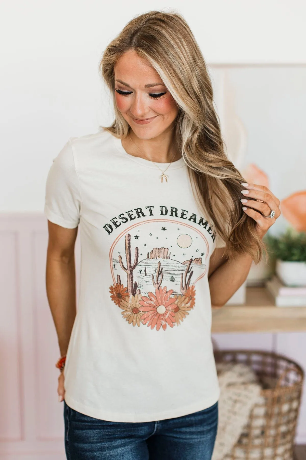 "Desert Dreamer" Graphic Tee- Natural