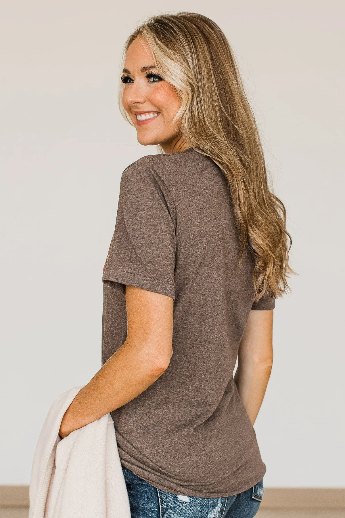 "Spice Girl" Graphic Tee- Mocha