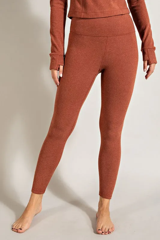 Rae Mode Rib Brushed Hi Waist Full Yoga Pants