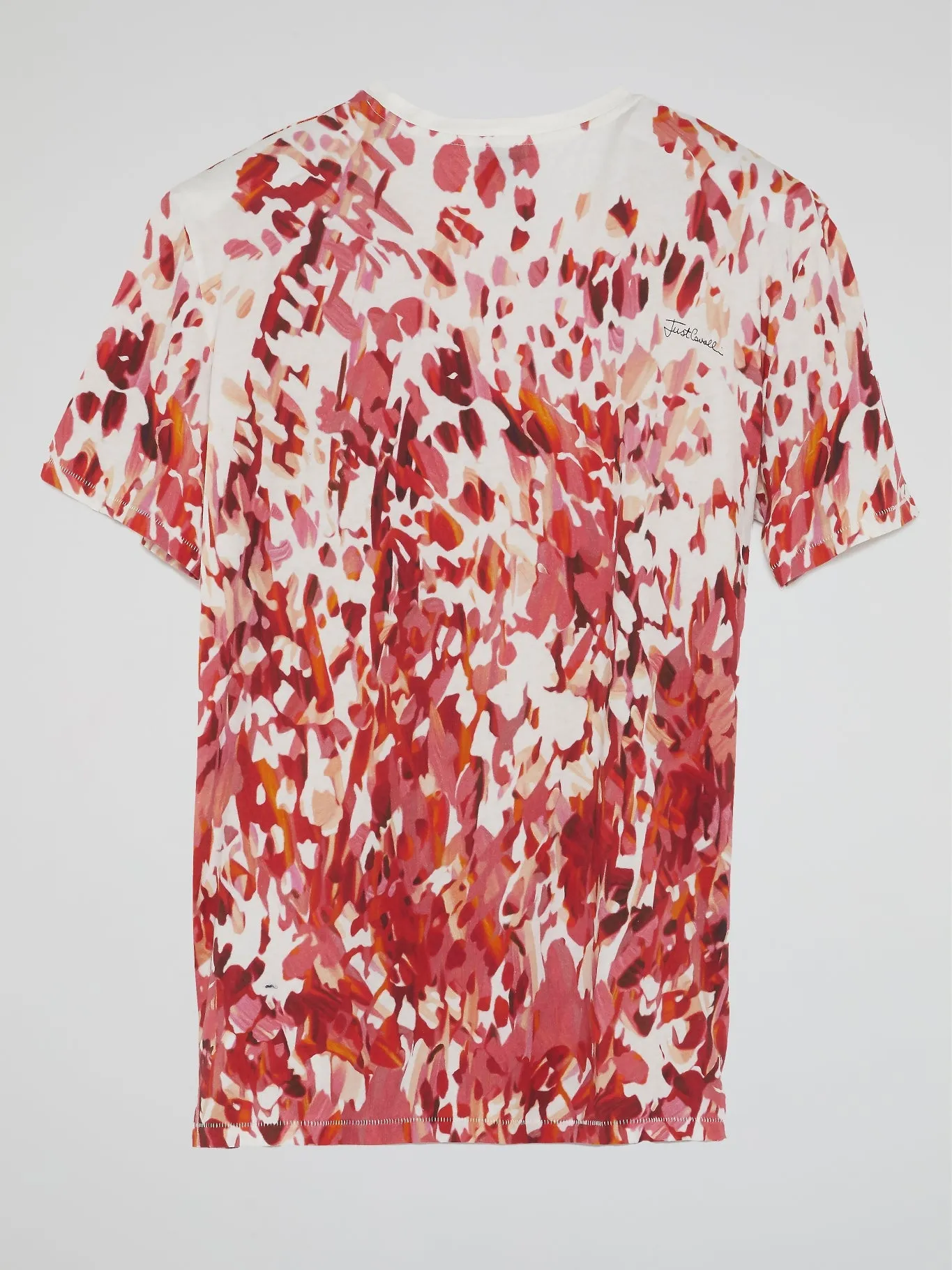 Red Abstract Print T-Shirt