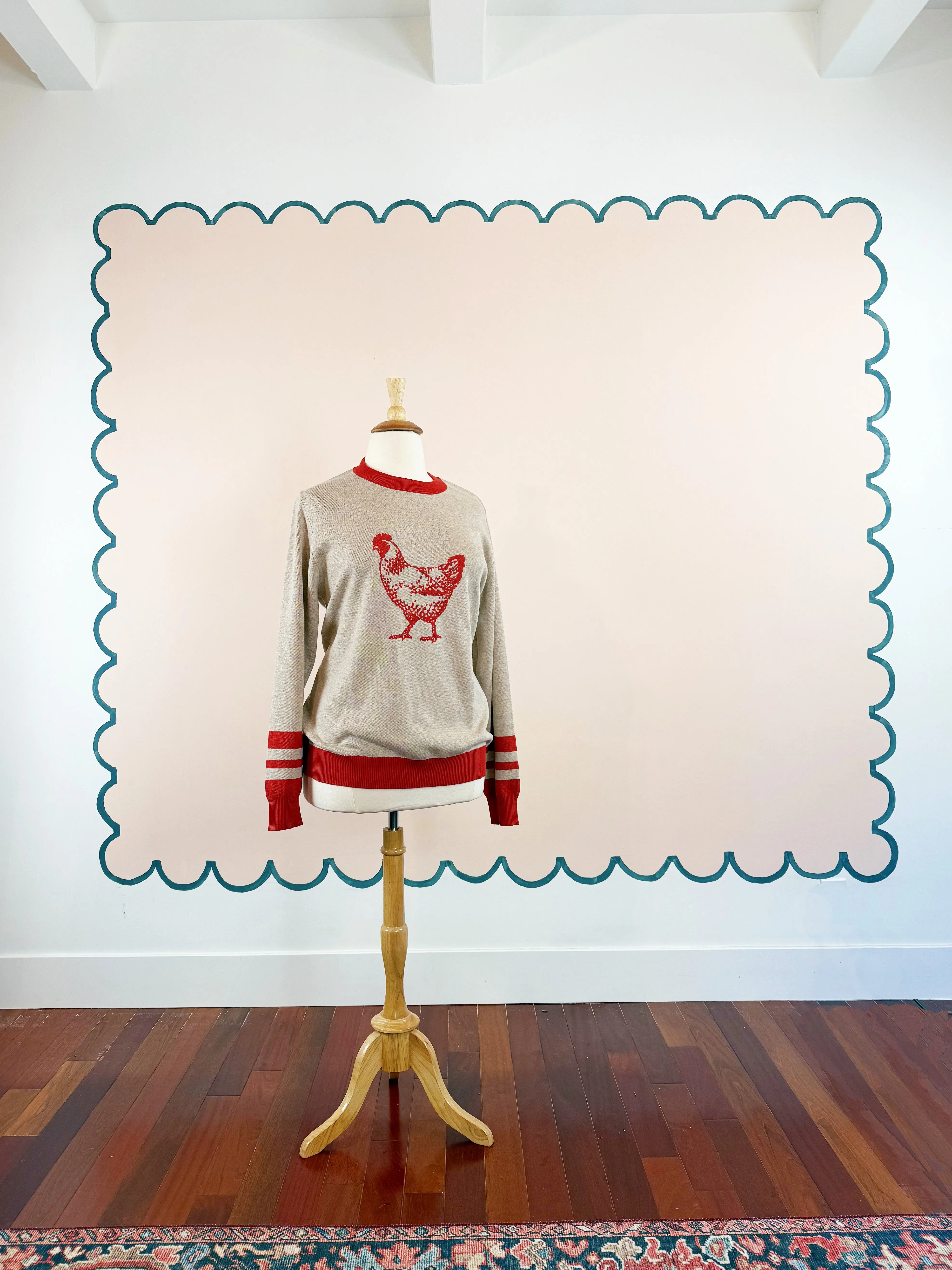 Red Chicken Sweater