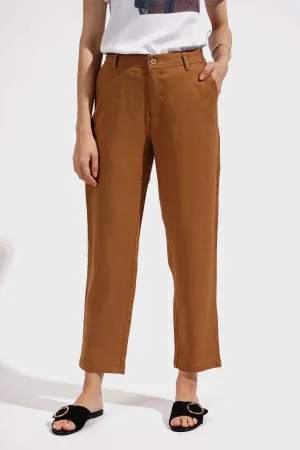 REFORME Ankle Length Linen Cozy Pants