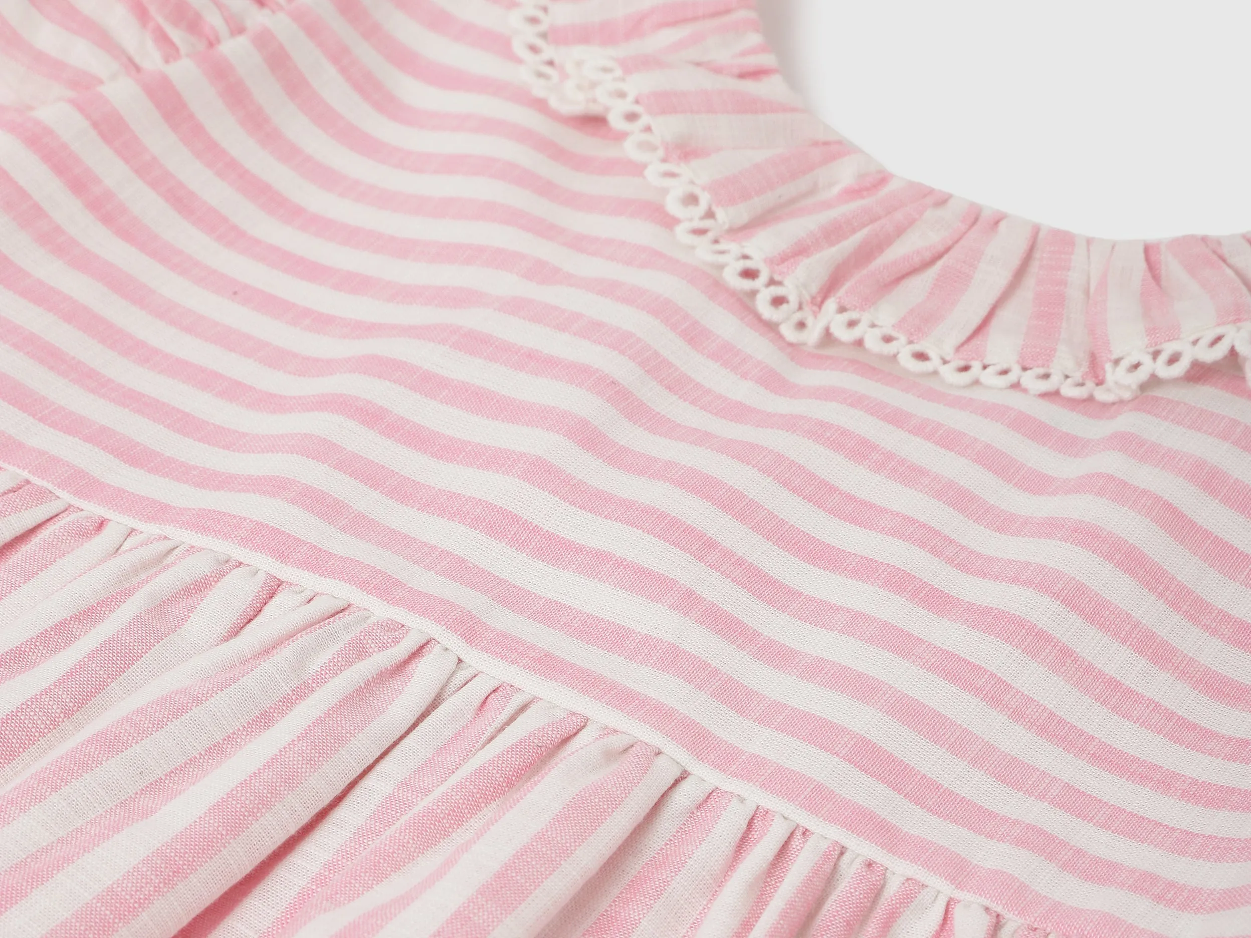 Regular Fit Round Neck Striped Tops