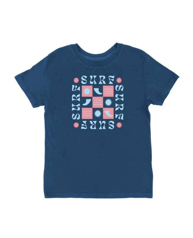 Retro Surf Vintage Tee- Navy