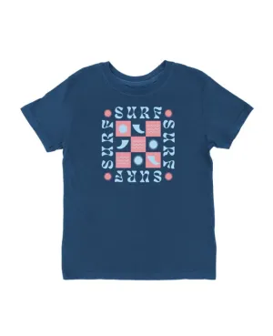 Retro Surf Vintage Tee- Navy