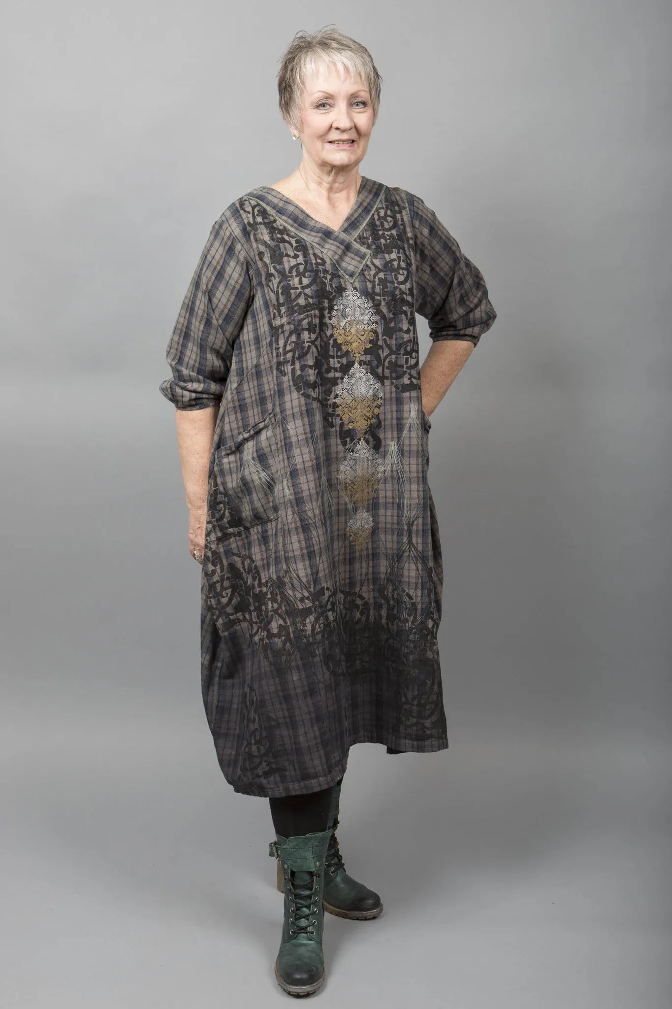 Rococo Blue Moon Dress Printed