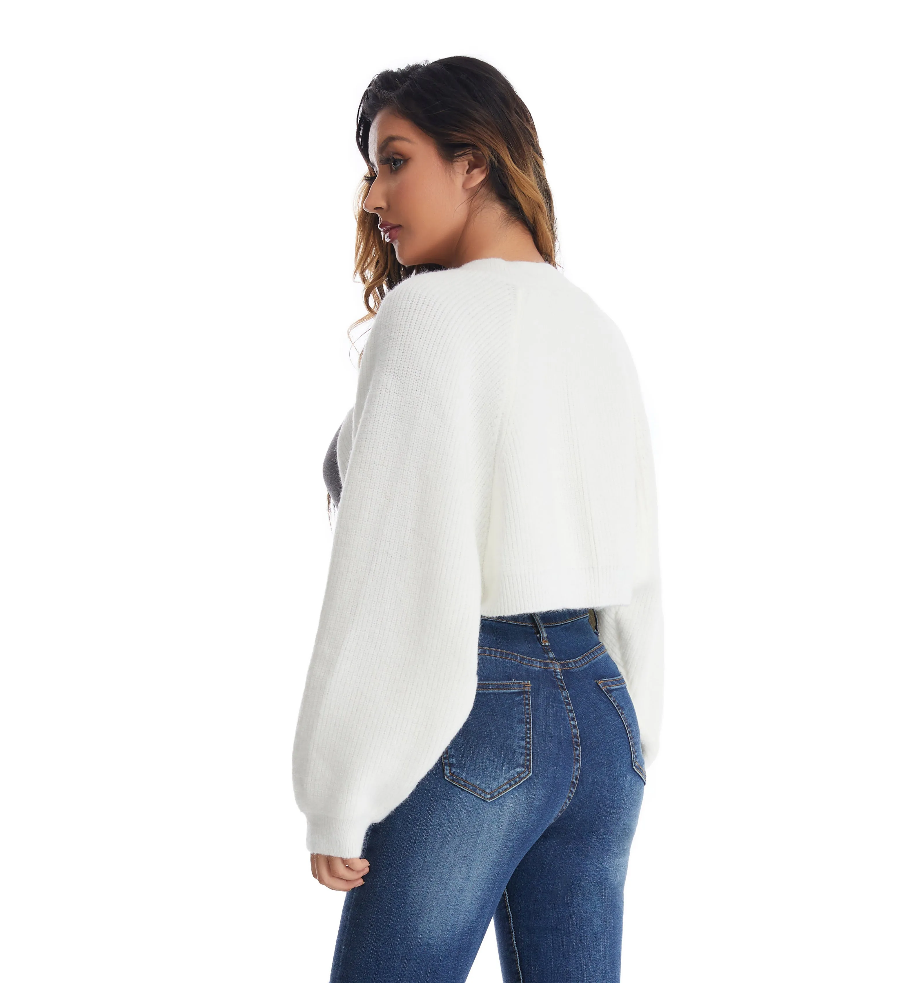 Roffe Rib Knit Shrug