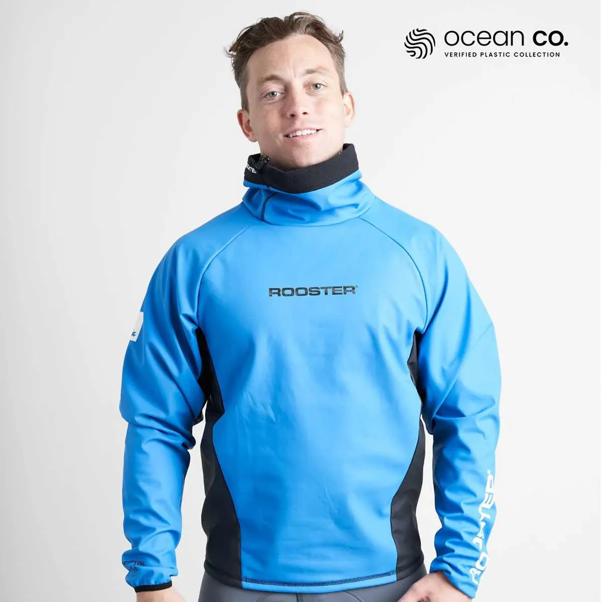 Rooster Classic Aquafleece Top - Signal Blue