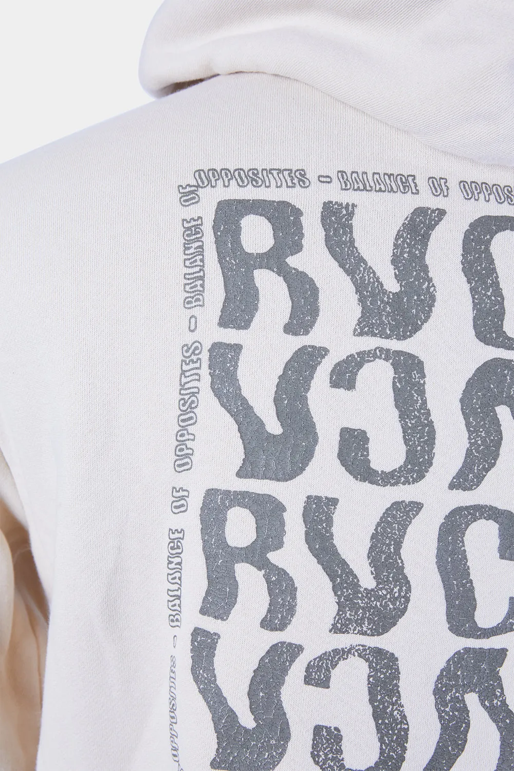 RVCA Beige Hooded Sweater