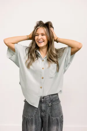 Sage Button Down Shirt