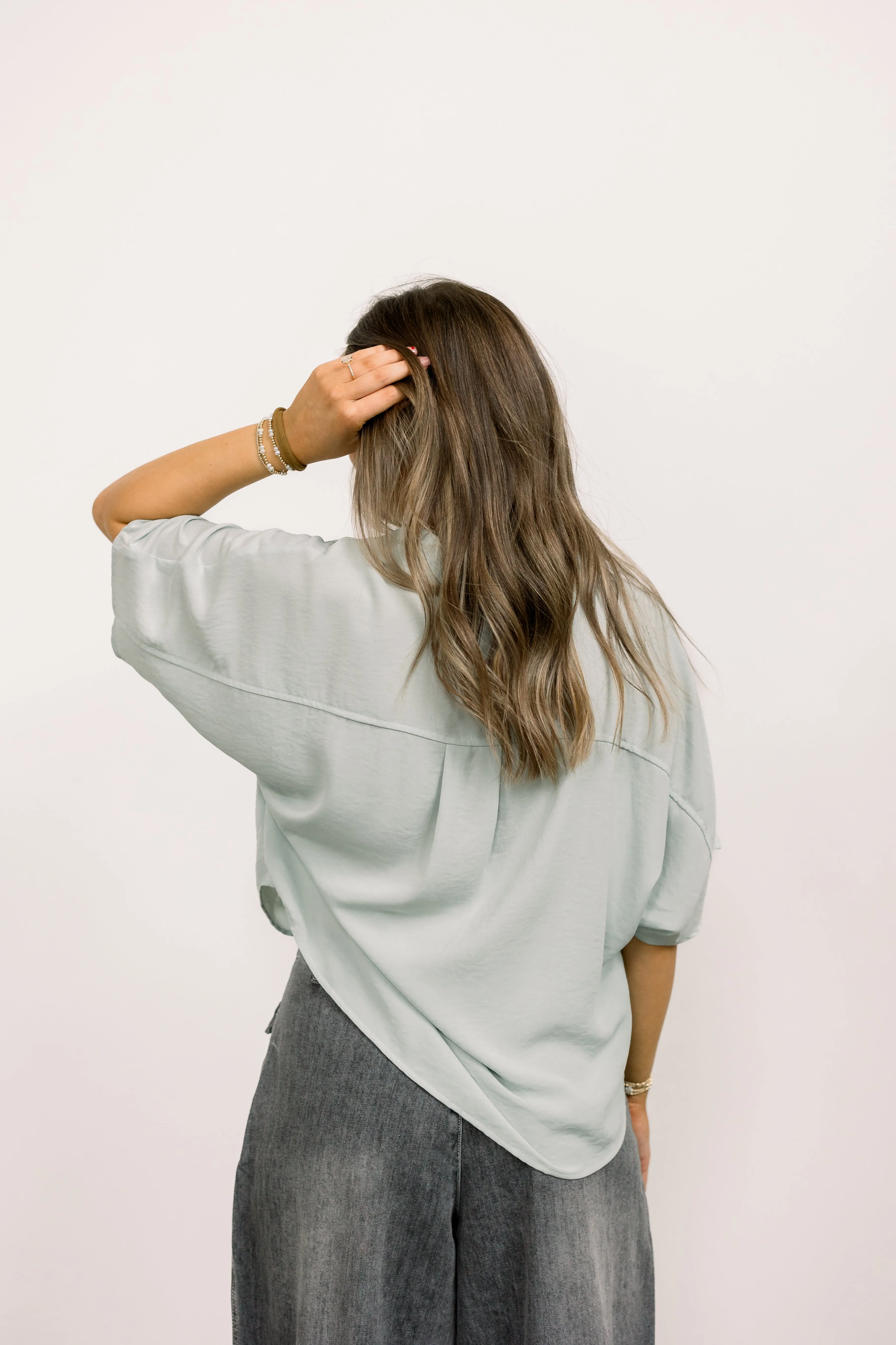 Sage Button Down Shirt