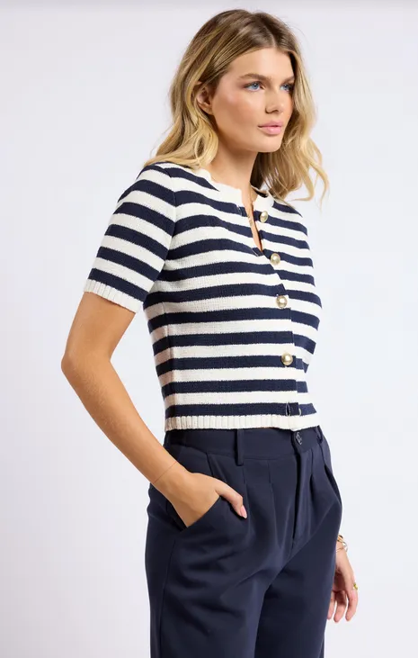 Sage The Label DAPHNE STRIPE CARDI
