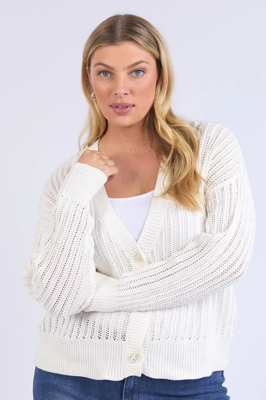 Sasha Lightweight Cardi – Marshmallow